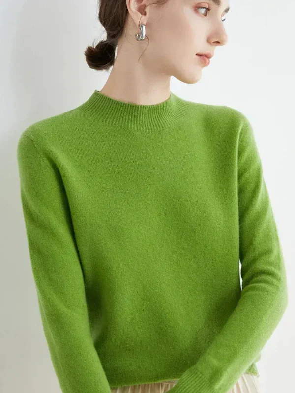 Women's Sweater – Wool Mix – Regular Fit – Long Sleeves – Ribbed Round Neck - Image 9