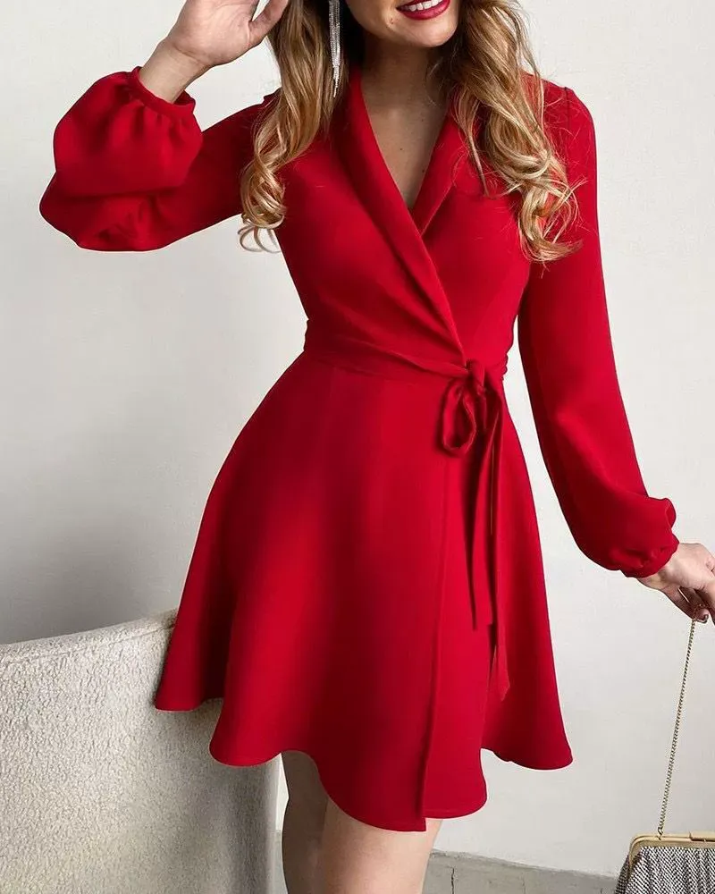 Women's cardigan – Long model – Relaxed fit – Open front with belt – Airy material - Image 5