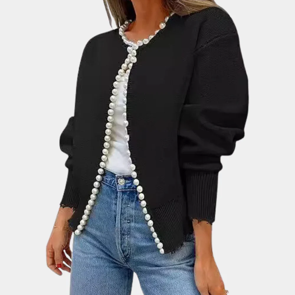 Ladies Cardigan – Relaxed Fit – Soft Knit – Button Front – Long Sleeve Casual Layer - Image 3