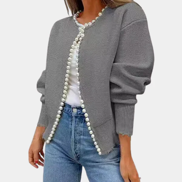 Ladies Cardigan – Relaxed Fit – Soft Knit – Button Front – Long Sleeve Casual Layer - Image 5
