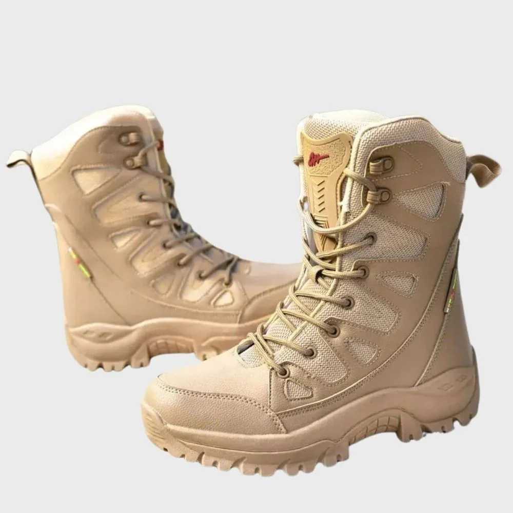 Women's Hiking Shoes – High Cut – Leather and Mesh – Reinforced Toe – Ankle Support - Image 2