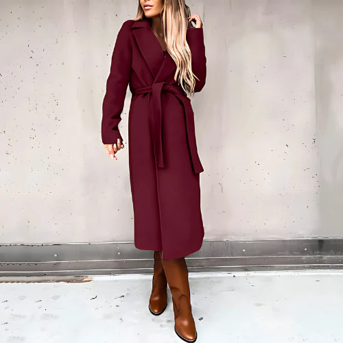 Ladies Winter Coat - Sky Long Coat for Cold Days - Image 11
