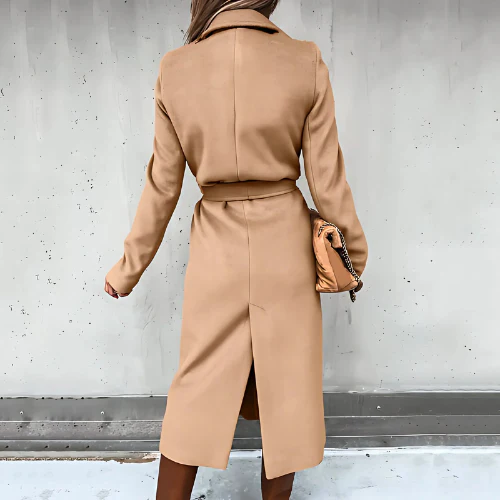 Ladies Winter Coat - Sky Long Coat for Cold Days - Image 2