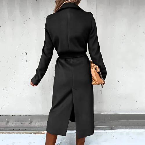 Ladies Winter Coat - Sky Long Coat for Cold Days - Image 4