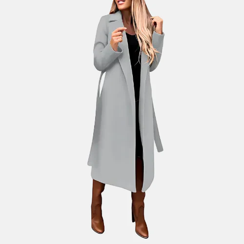 Ladies Winter Coat - Sky Long Coat for Cold Days - Image 5