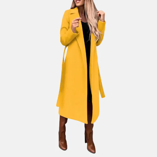 Ladies Winter Coat - Sky Long Coat for Cold Days - Image 6