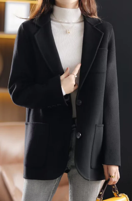 Women's blazer - stylish tailored tweed jacket for autumn and winter - Image 3
