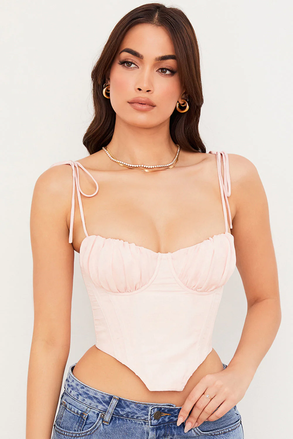 Delicate Chiffon Corset Top - Image 5