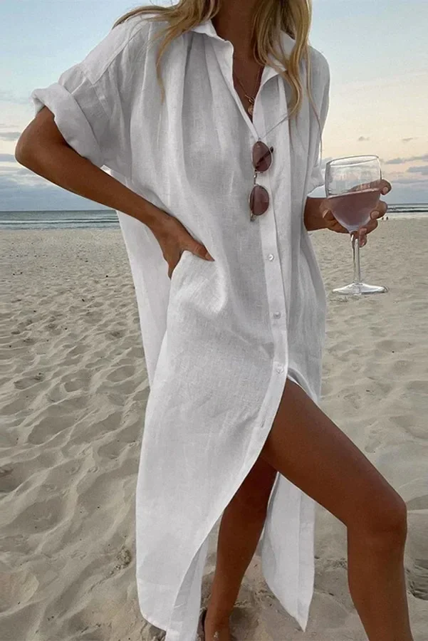 DELILAH | Timeless Linen Spring Dress - Image 3
