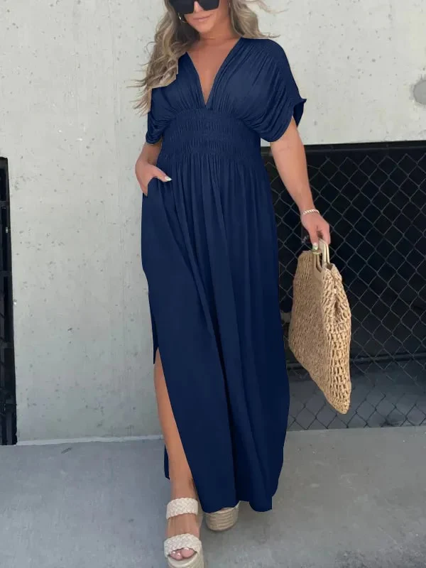Dianne - Elegant V-Neck Maxi Dress For Women - Image 4