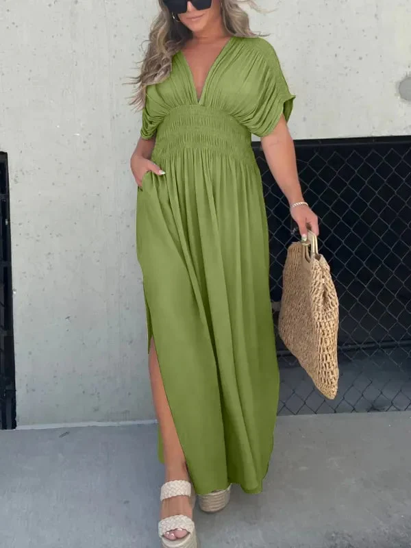 Dianne - Elegant V-Neck Maxi Dress For Women - Image 6