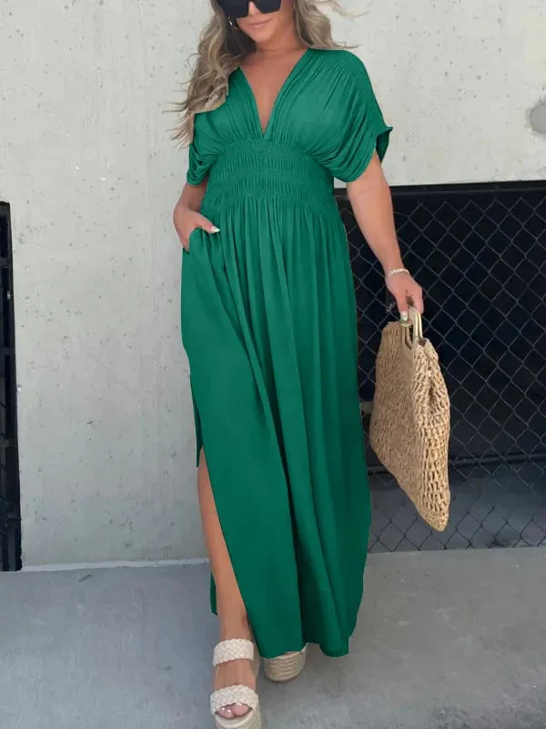 Dianne - Elegant V-Neck Maxi Dress For Women - Image 7