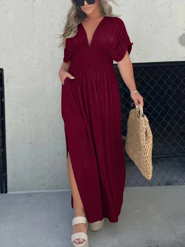 Dianne - Elegant V-Neck Maxi Dress For Women - Image 9