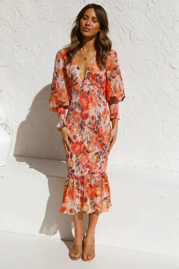 Dominique - Elegant Midi Dress for Women - Image 3