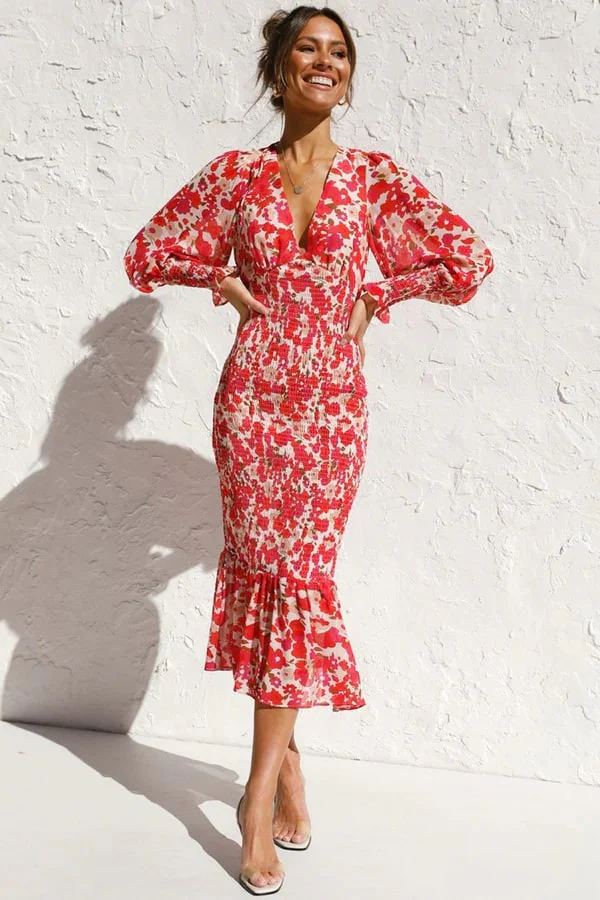 Dominique - Elegant Midi Dress for Women - Image 4