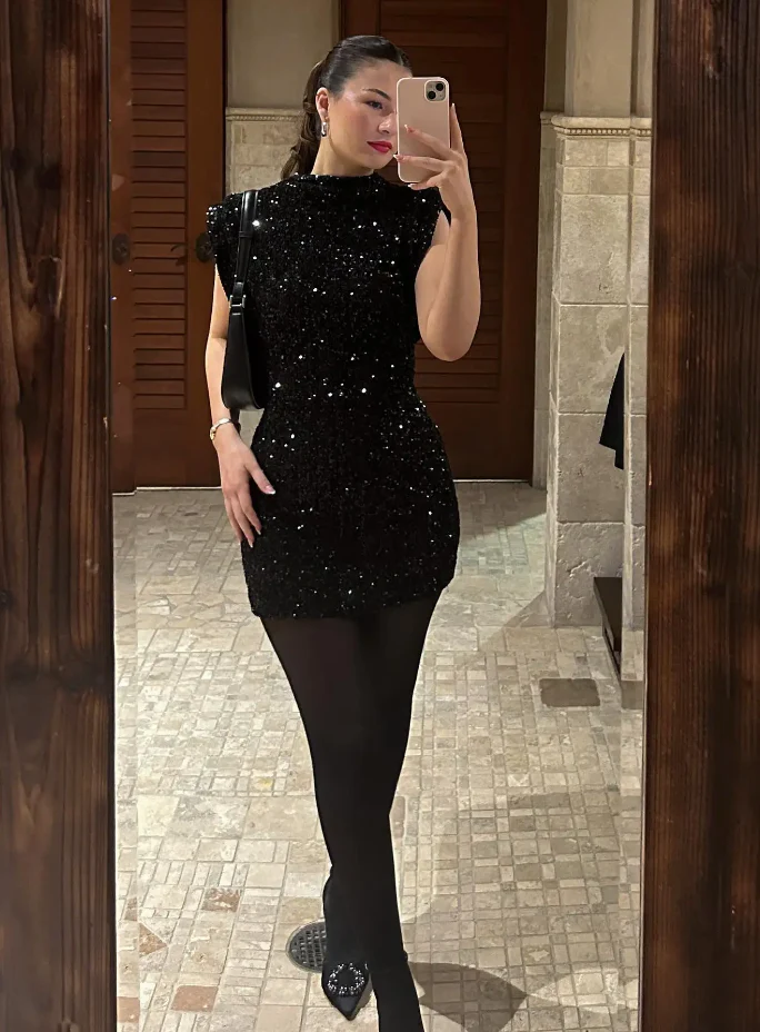 Elara | Sparkling Sequin Dress - Image 2