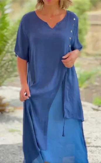 Eleanor | Dress of Cotton and Linen - Image 3