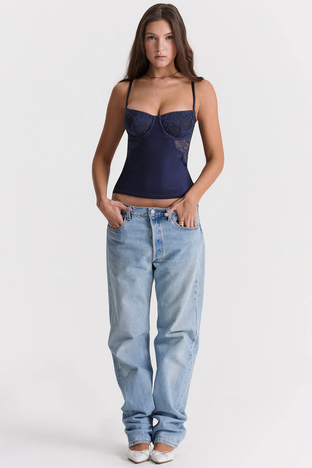 Elegant Corset Top with Textured Details - Image 6
