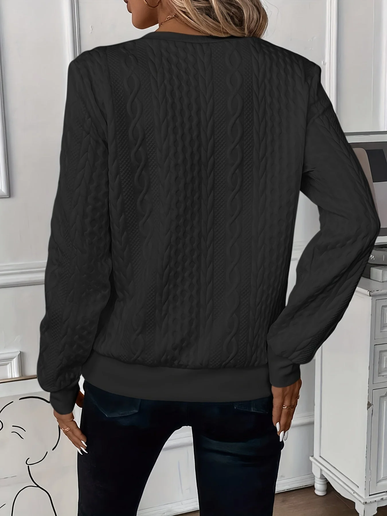 Elegant Stylish Knitted Sweater - Image 14