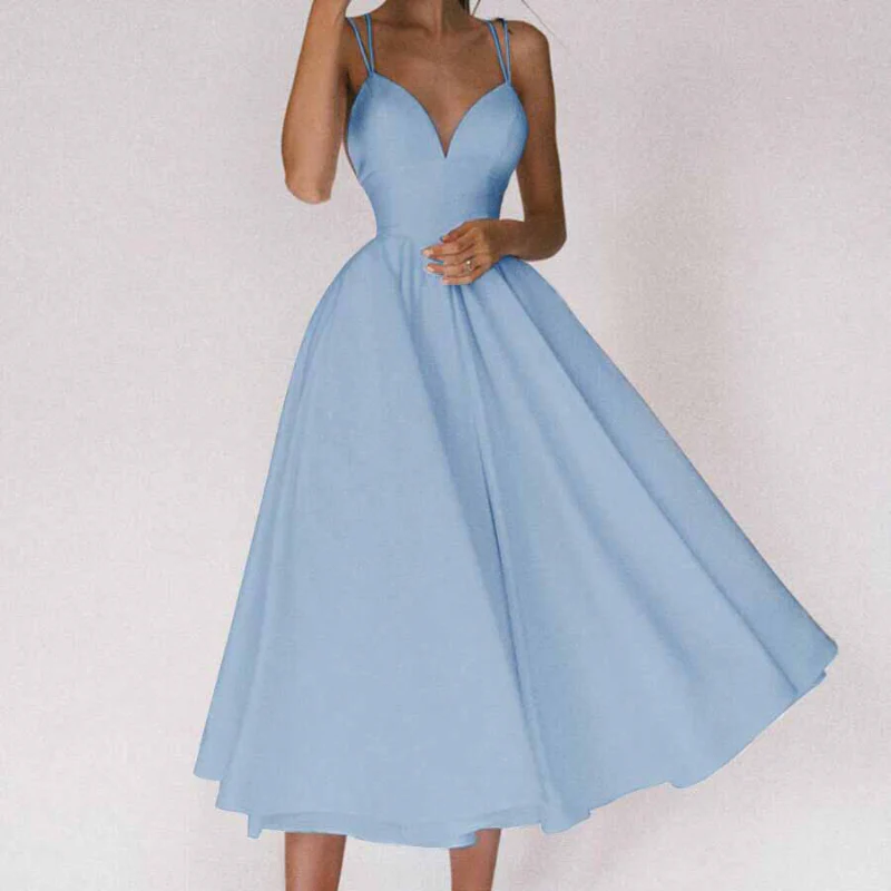Elegant Evening Dress with A-Line Skirt - Image 2