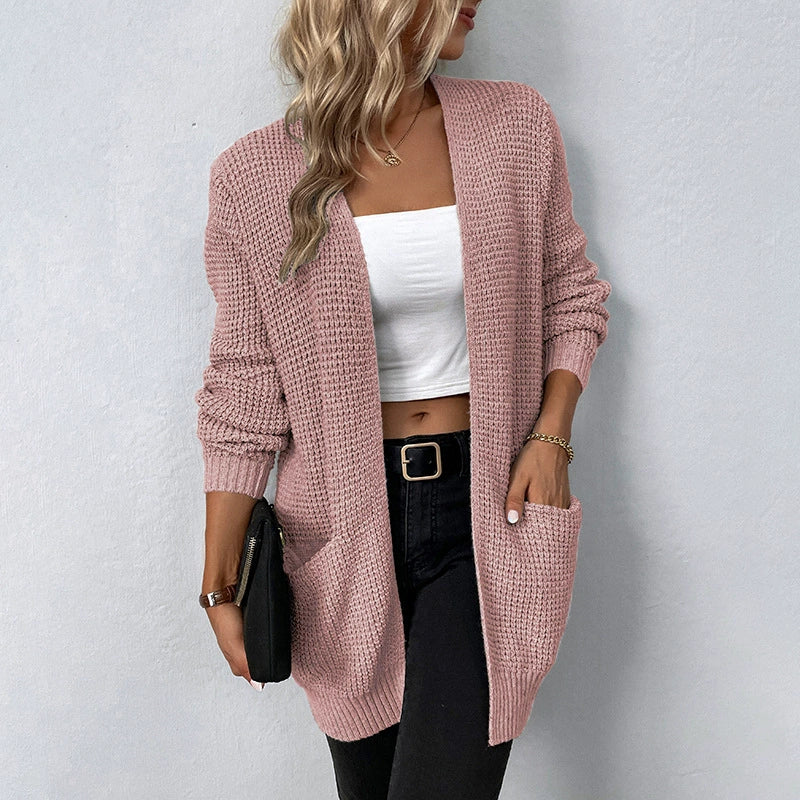 Elegant long cardigan with pockets - Image 5