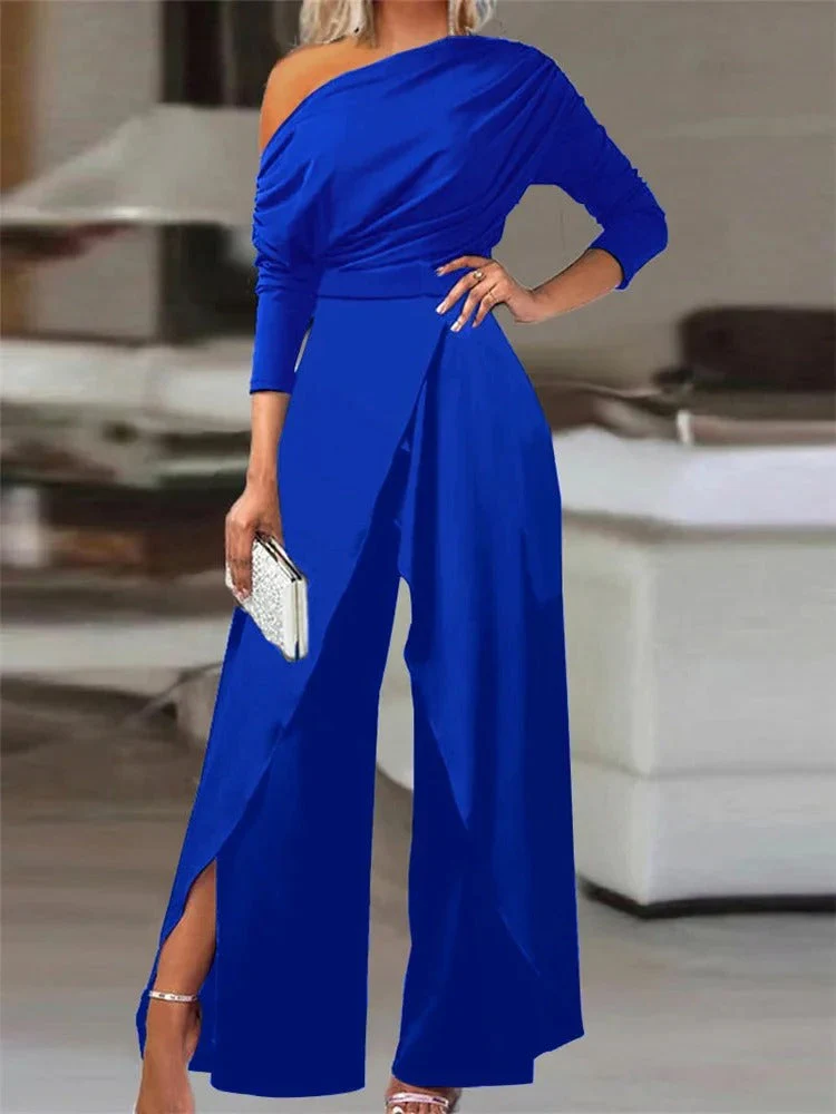 Elegant off-shoulder women's jumpsuit - Image 3
