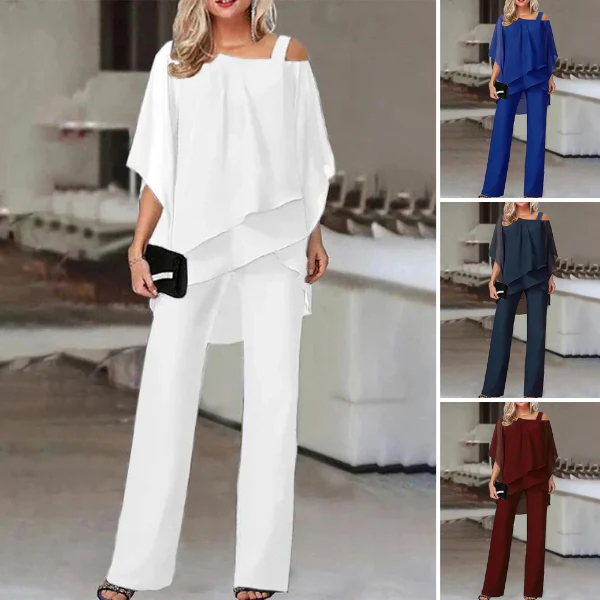 Elegant Off-Shoulder Jumpsuit for Ladies - Image 2