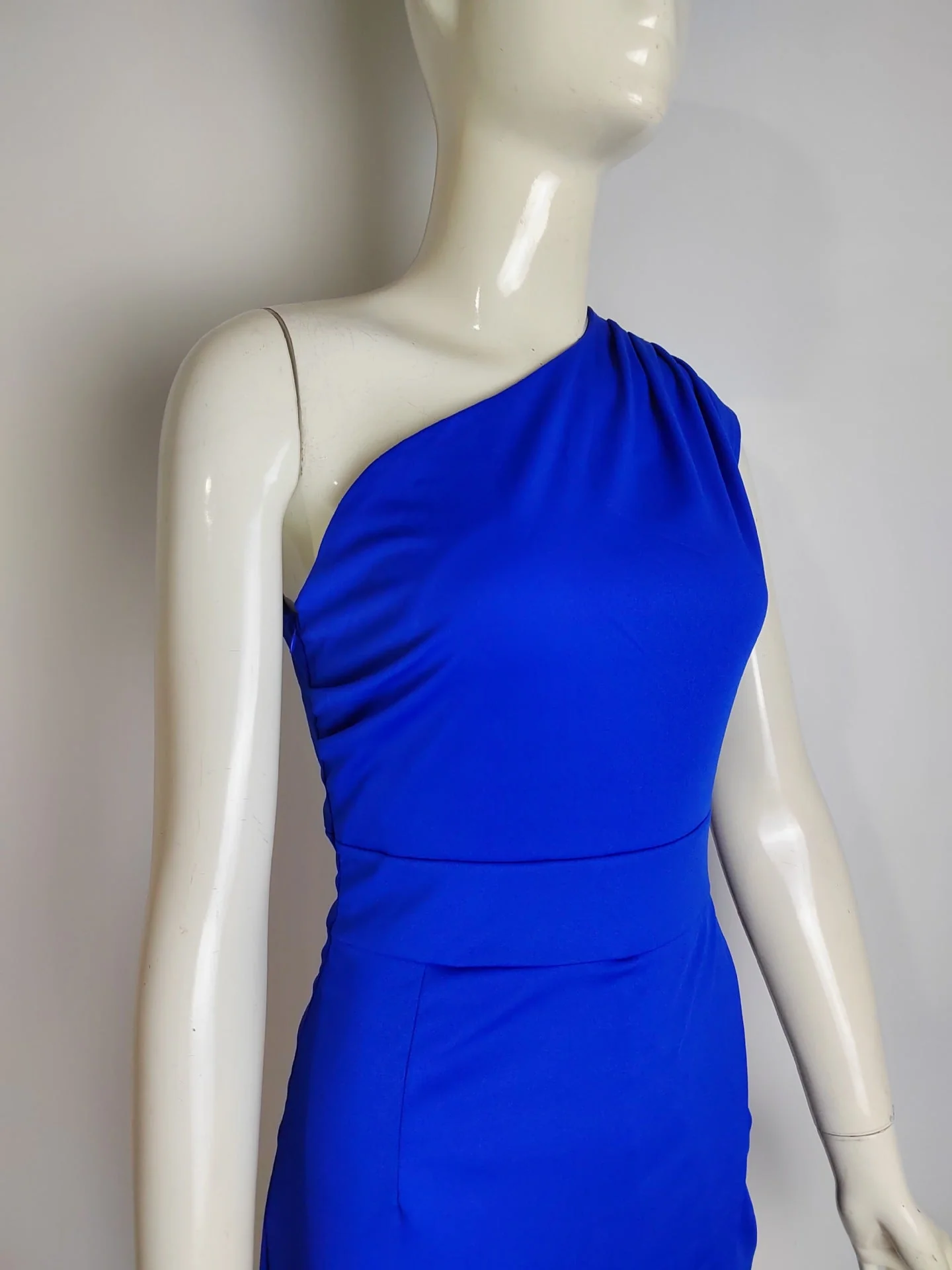 Ladies Evening Dress - One-Shoulder - High Slit - Floor-Length Elegant Fit - Image 4