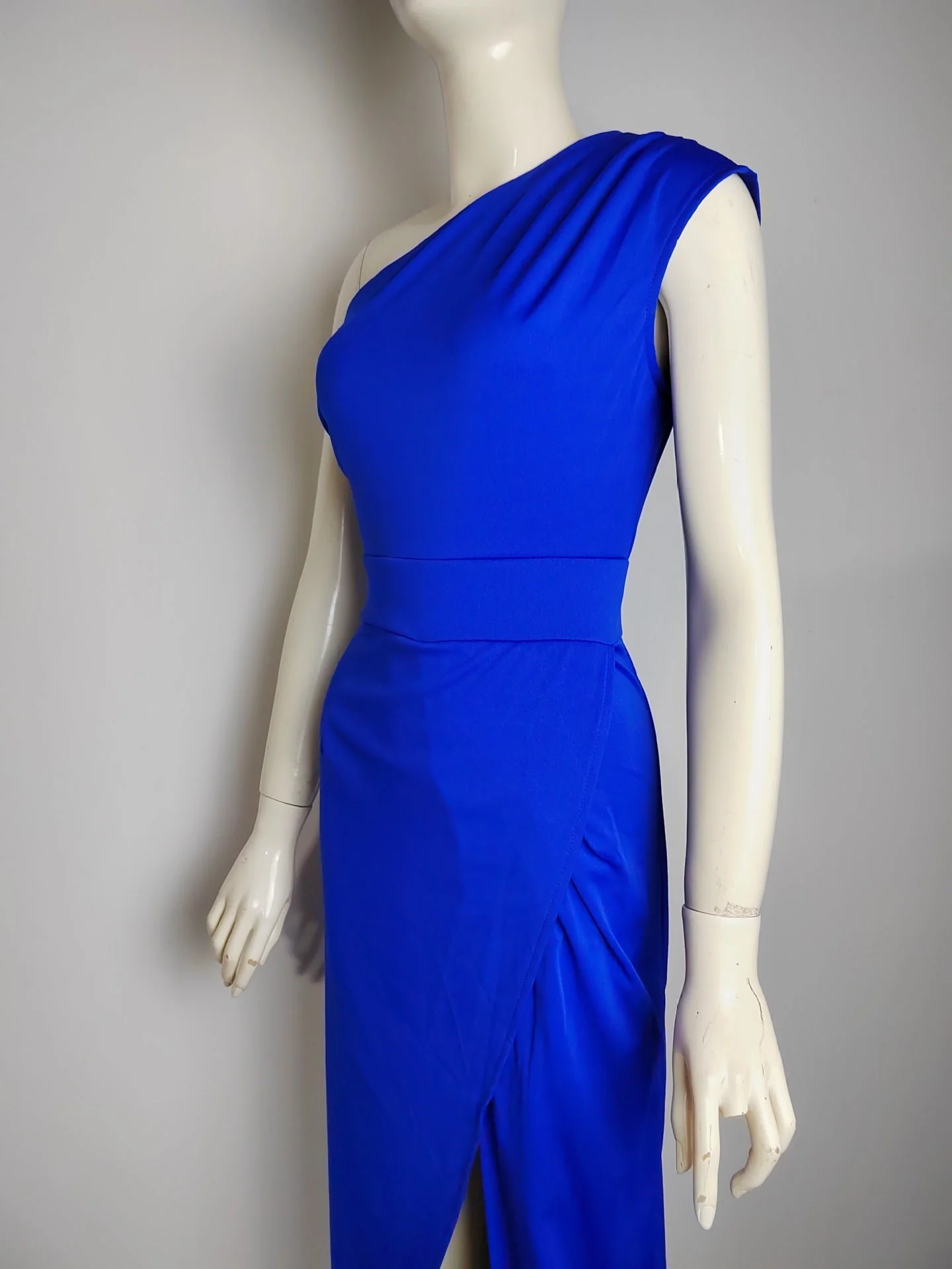 Ladies Evening Dress - One-Shoulder - High Slit - Floor-Length Elegant Fit - Image 5
