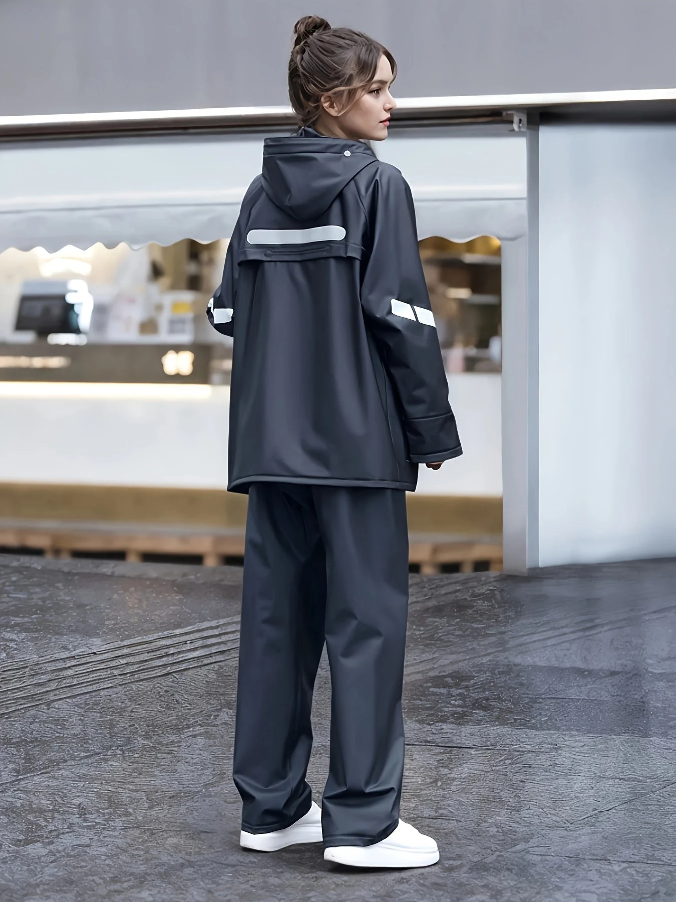 Elena | Women's Rain Suit with Hood - Image 3