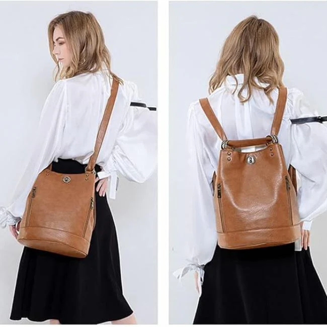 Elena | Vintage Convertible Travel Backpack for Women - Stylish & Versatile - Image 7