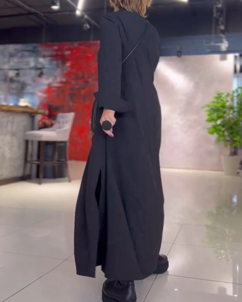 ELISA | Elegant Long Dress with Side Split – Stylish & Comfortable - Image 3