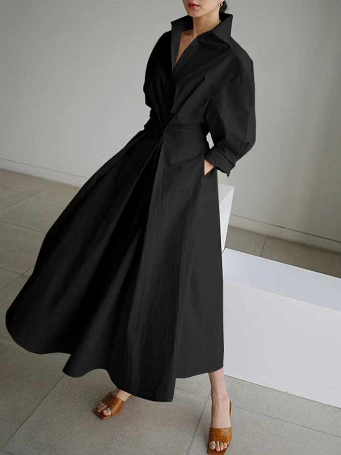 Elisava - Elegant maxi-dress with knot detail - Image 8