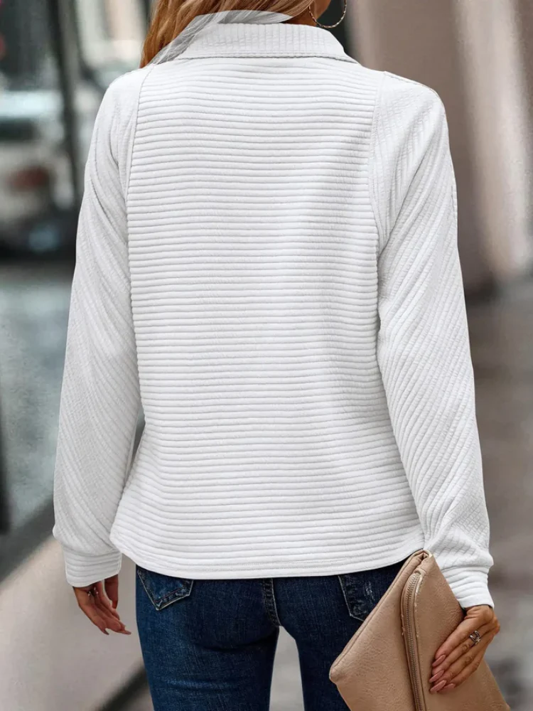 Elegant Ladies Sweater with V-neck - Image 11