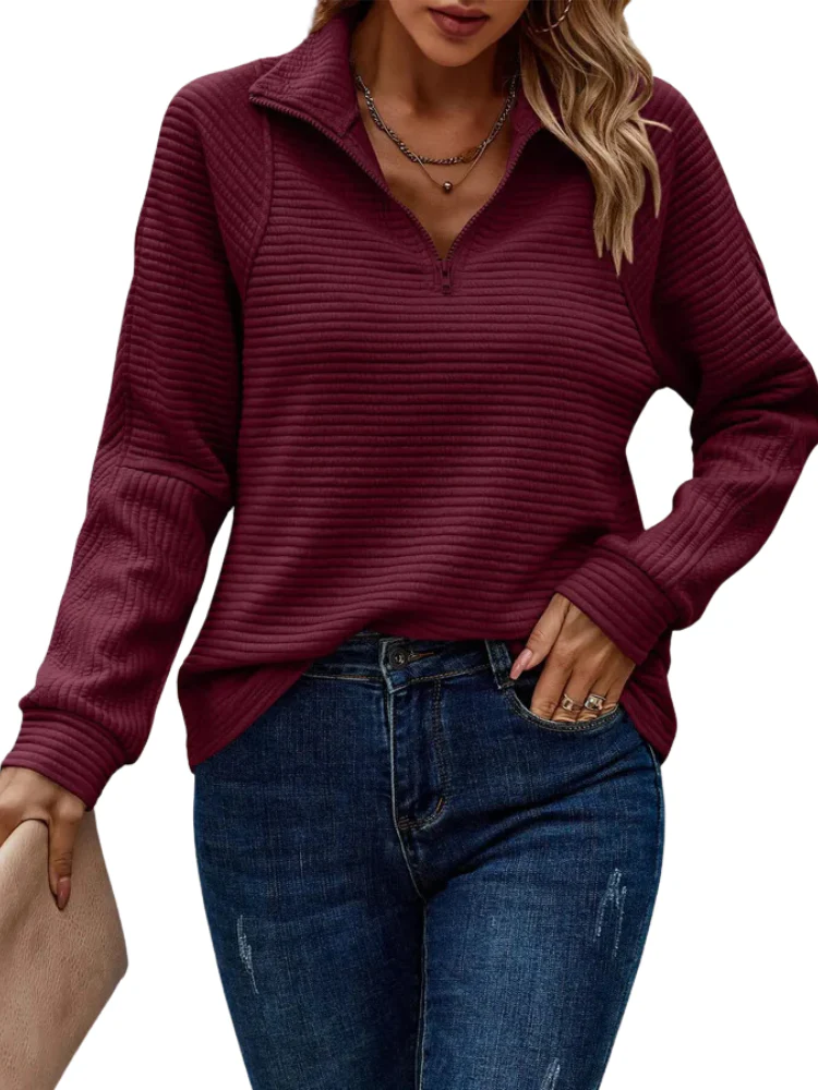 Elegant Ladies Sweater with V-neck - Image 4