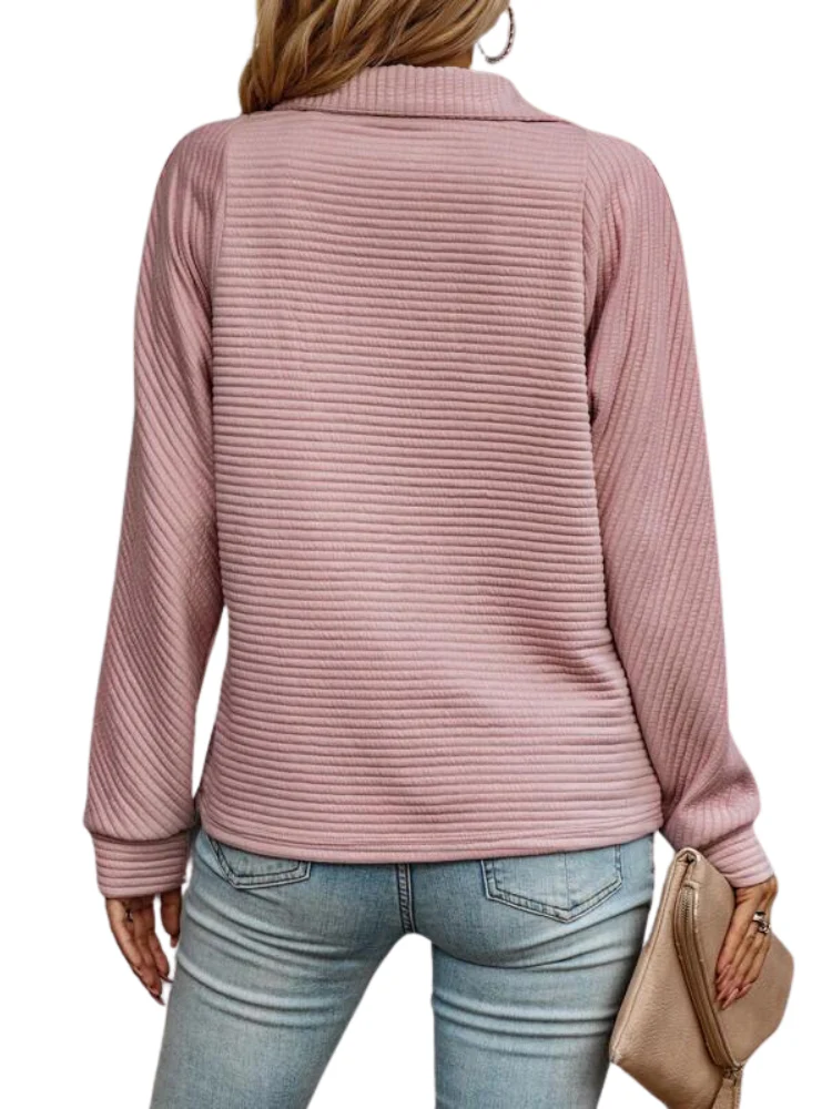 Elegant Ladies Sweater with V-neck - Image 6
