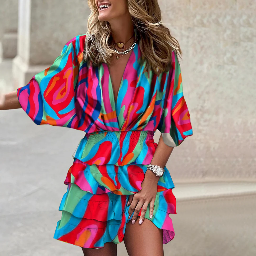 Elisette - Elegant mini-dress - Image 6
