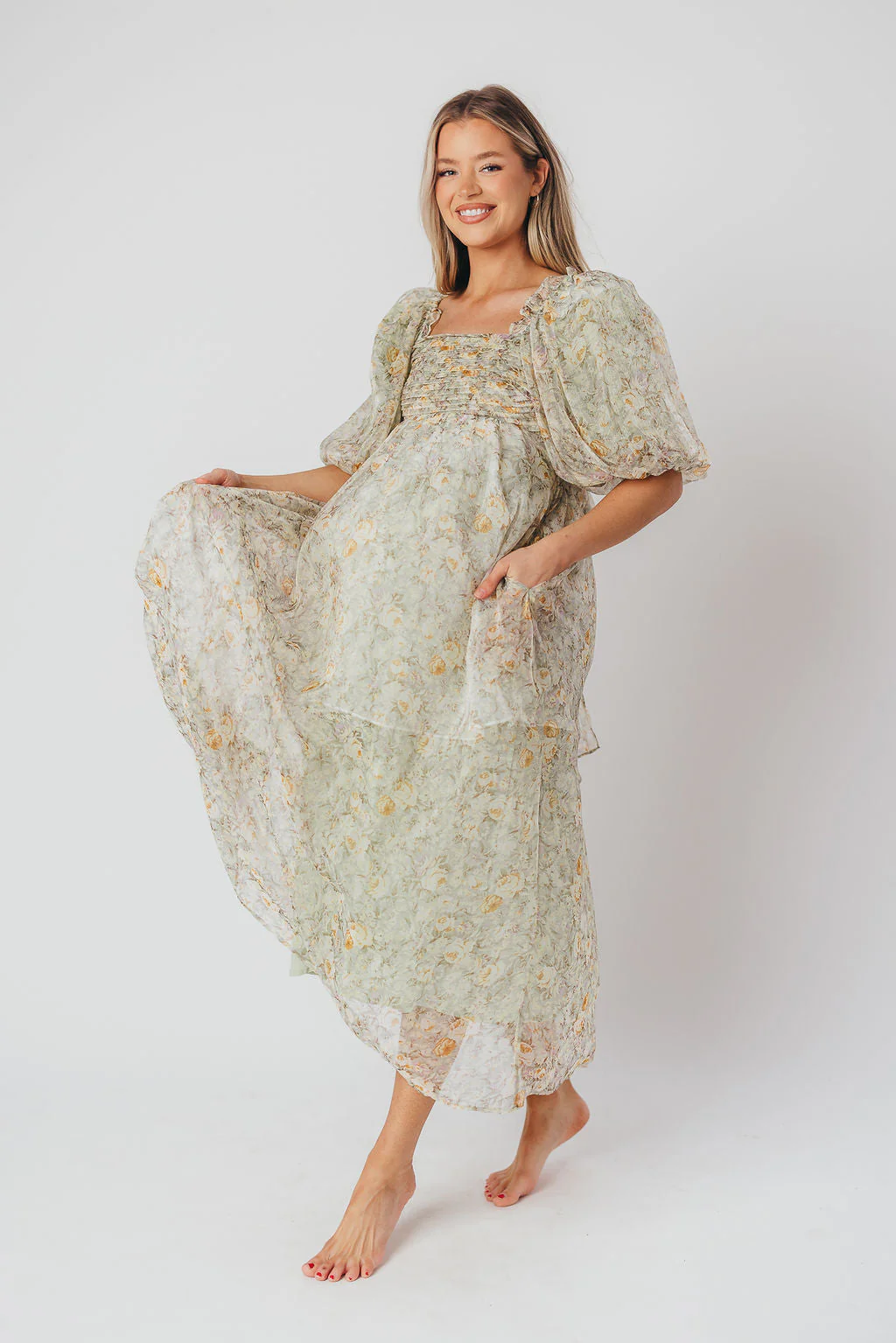 Eliza | Elegant Maxi-Dress for Babyshower or Photoshoot - Image 22
