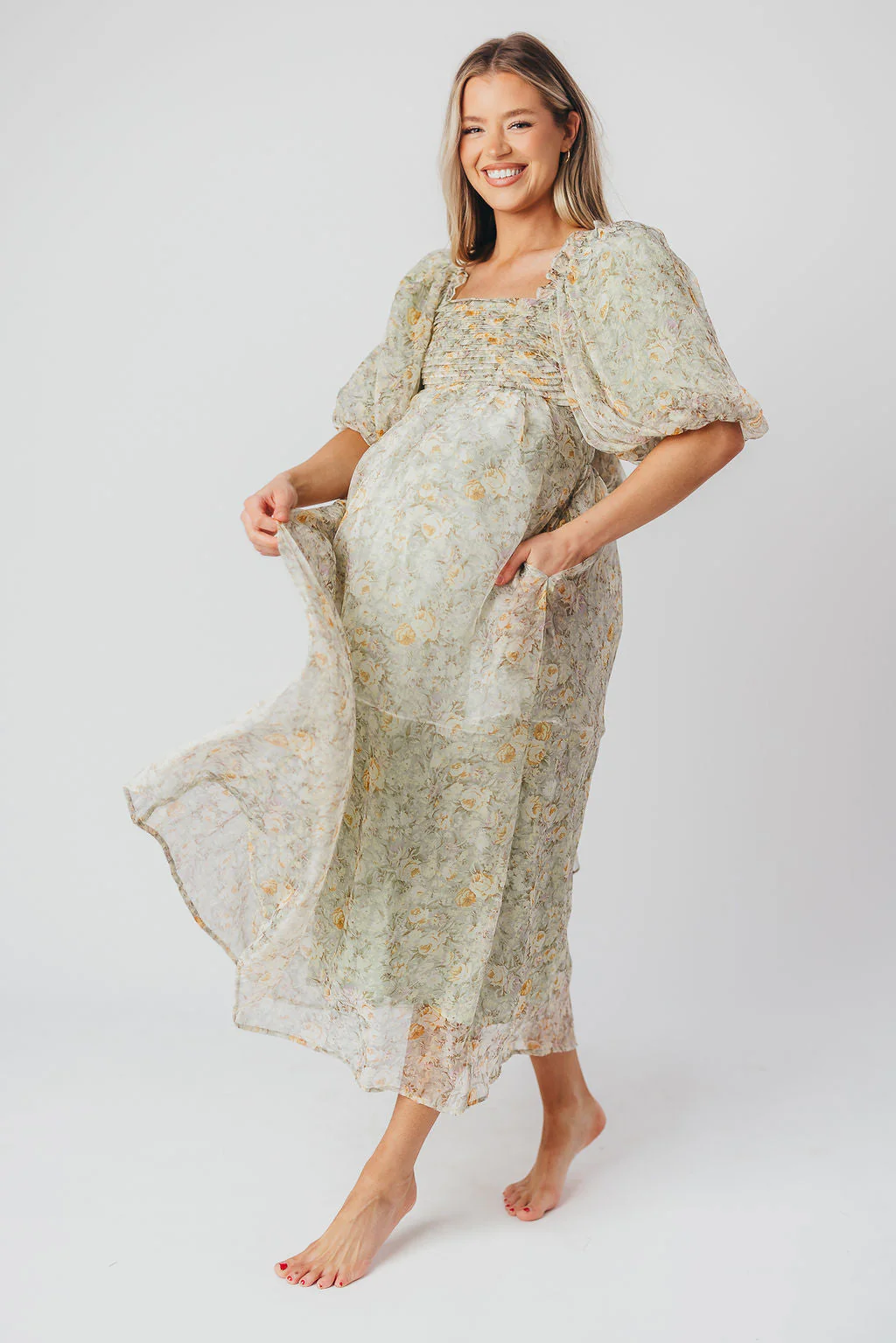 Eliza | Elegant Maxi-Dress for Babyshower or Photoshoot - Image 23