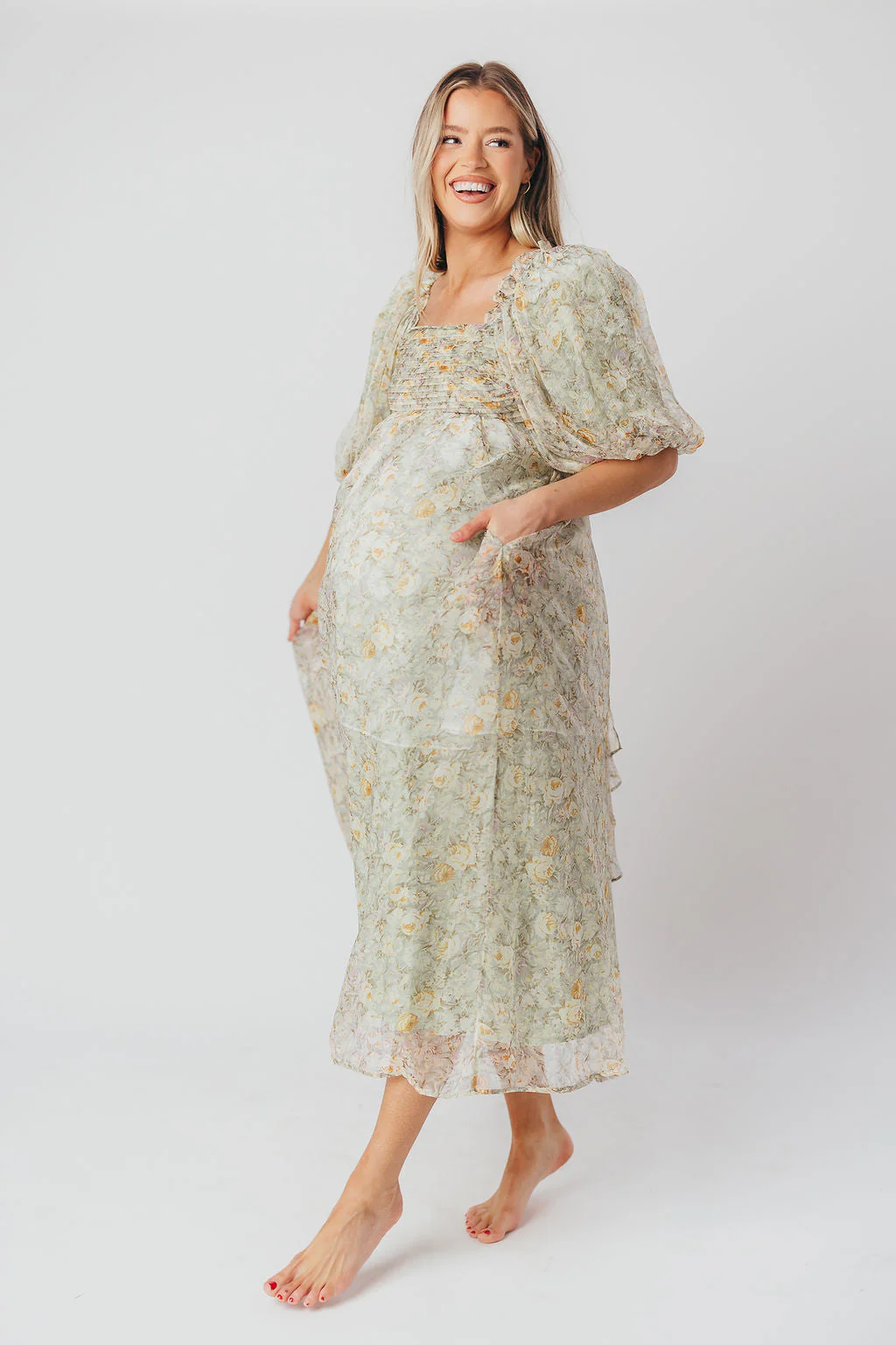 Eliza | Elegant Maxi-Dress for Babyshower or Photoshoot - Image 24