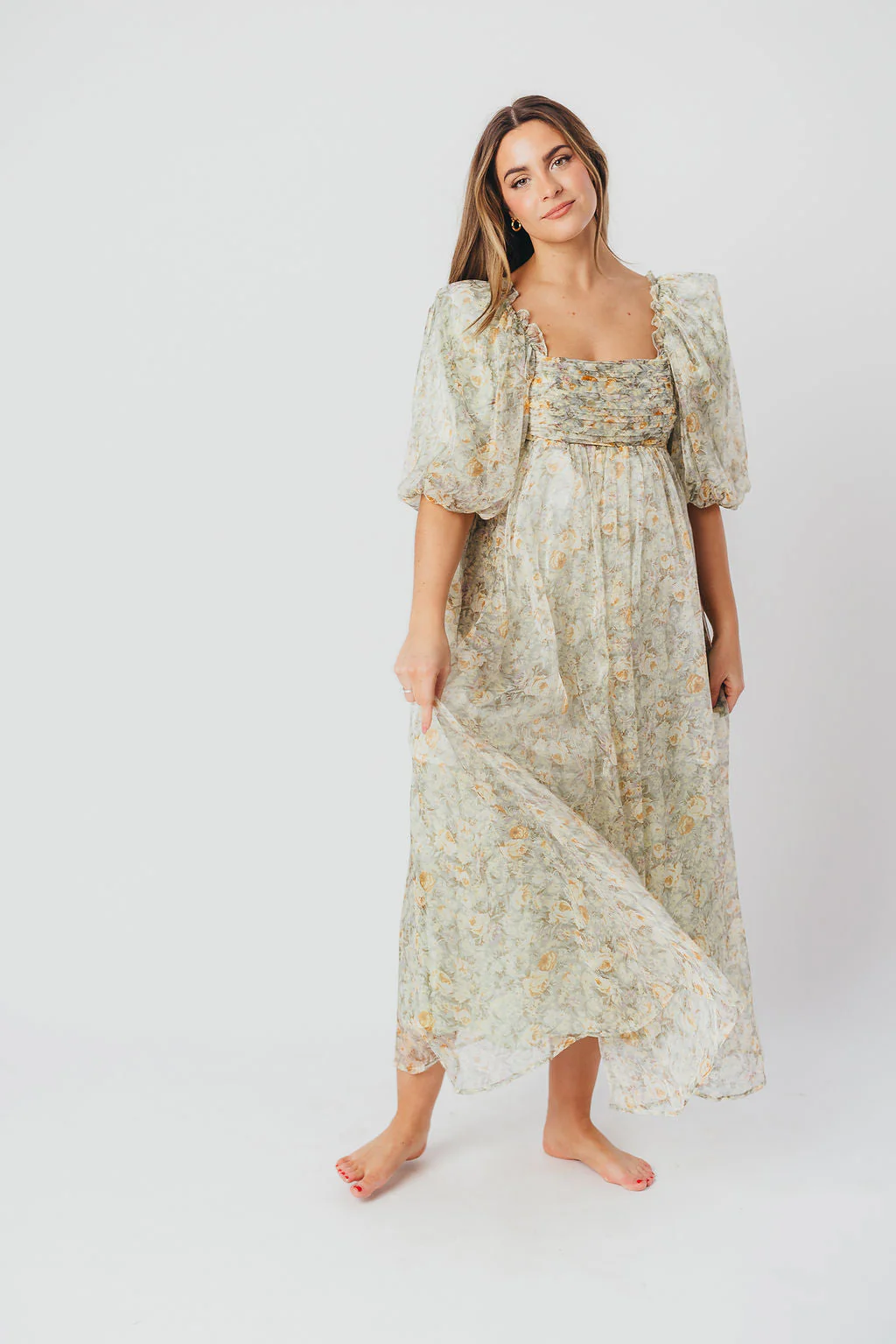 Eliza | Elegant Maxi-Dress for Babyshower or Photoshoot - Image 9