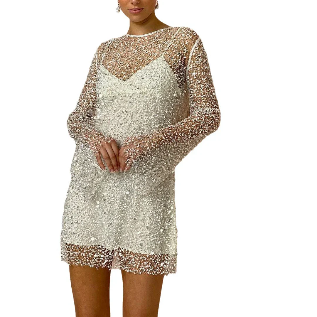 Elke - Glitter Party Dress Mini - Image 2