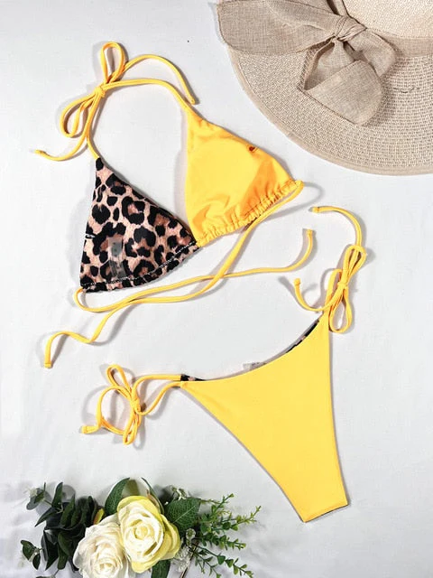Elle - Stylish 2-Piece Bikini Set with Leopard Print for Women - Image 11