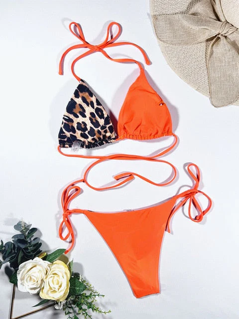Elle - Stylish 2-Piece Bikini Set with Leopard Print for Women - Image 12