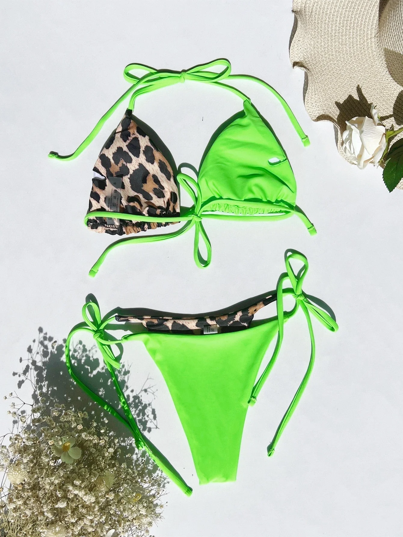 Elle - Stylish 2-Piece Bikini Set with Leopard Print for Women - Image 5