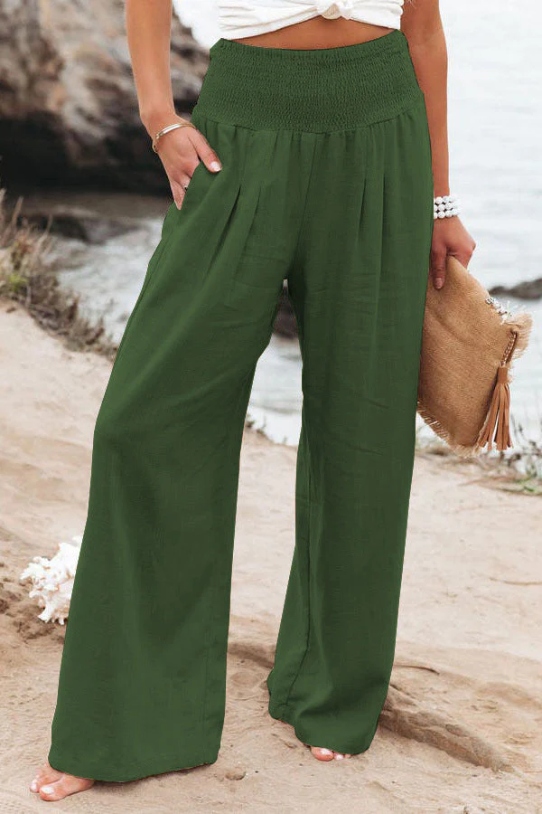 Eloïse | Cotton-Linen Pants With High Waist - Image 5
