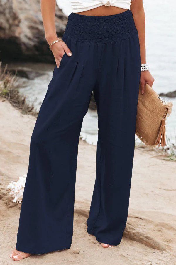 Eloïse | Cotton-Linen Pants With High Waist - Image 6