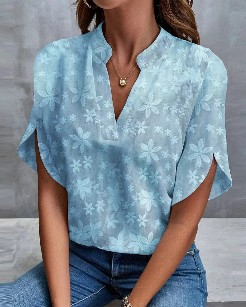 Ema | Women's blouse with floral print - Image 3