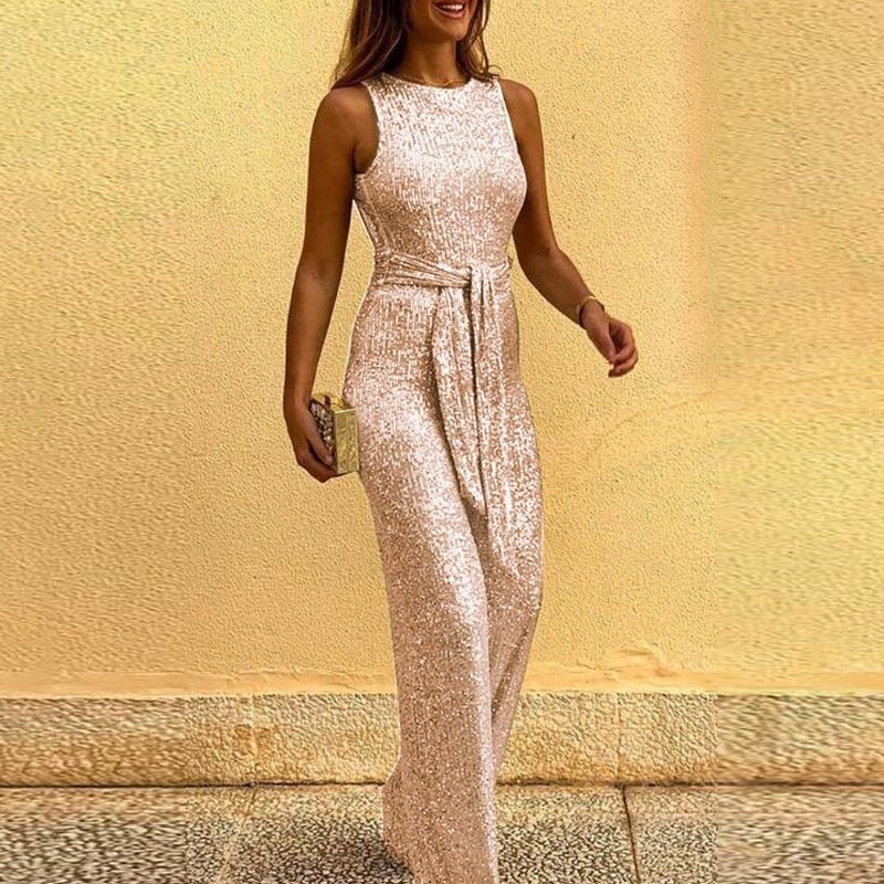 Eva | Elegant jumpsuit with sequins - Image 2