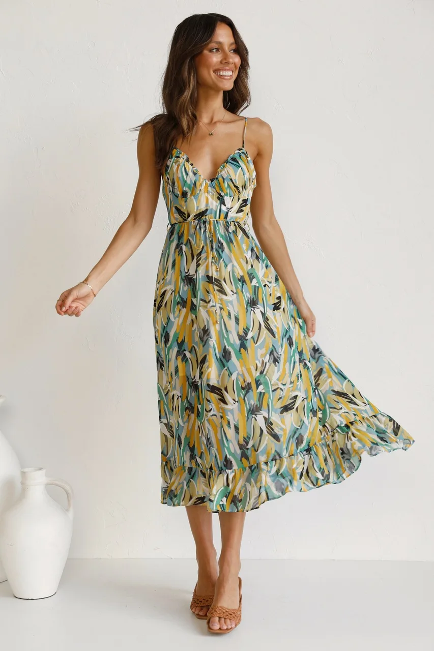 Faelia - Colorful Midi Dress - Image 2